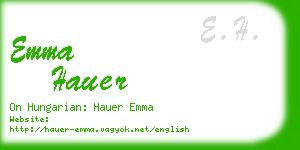 emma hauer business card